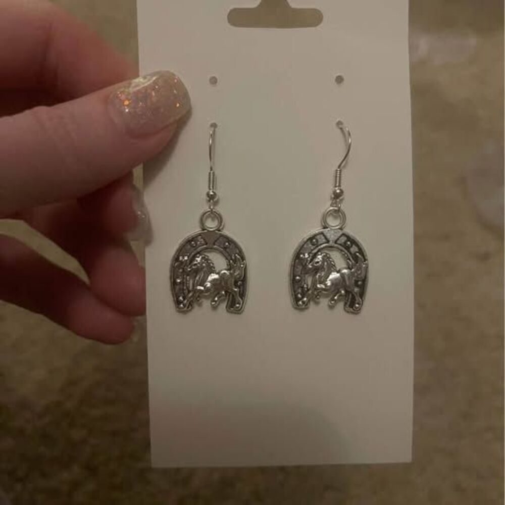 Rodeo Season Western Style Fashion Earrings cowboy earrings